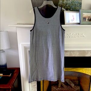 Tommy Hilfiger Navy and White Striped Dress